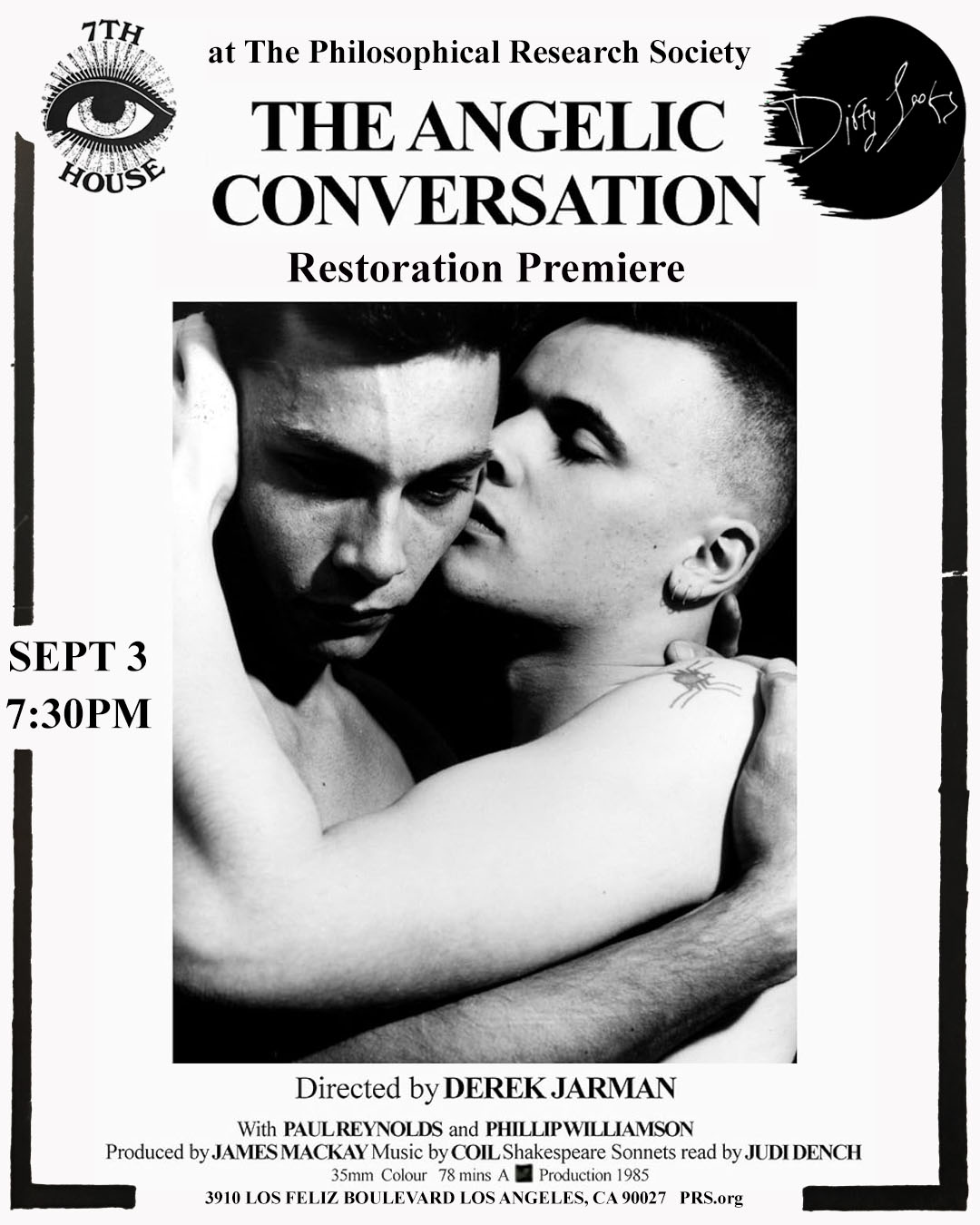 Derek Jarman's THE ANGELIC CONVERSATION - restoration premiere