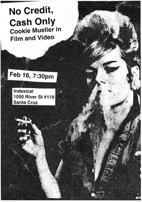No Credit, Cash Only: Cookie Mueller in Film + Video